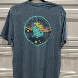 Live Well 30A Florida Logo Graphic Tee